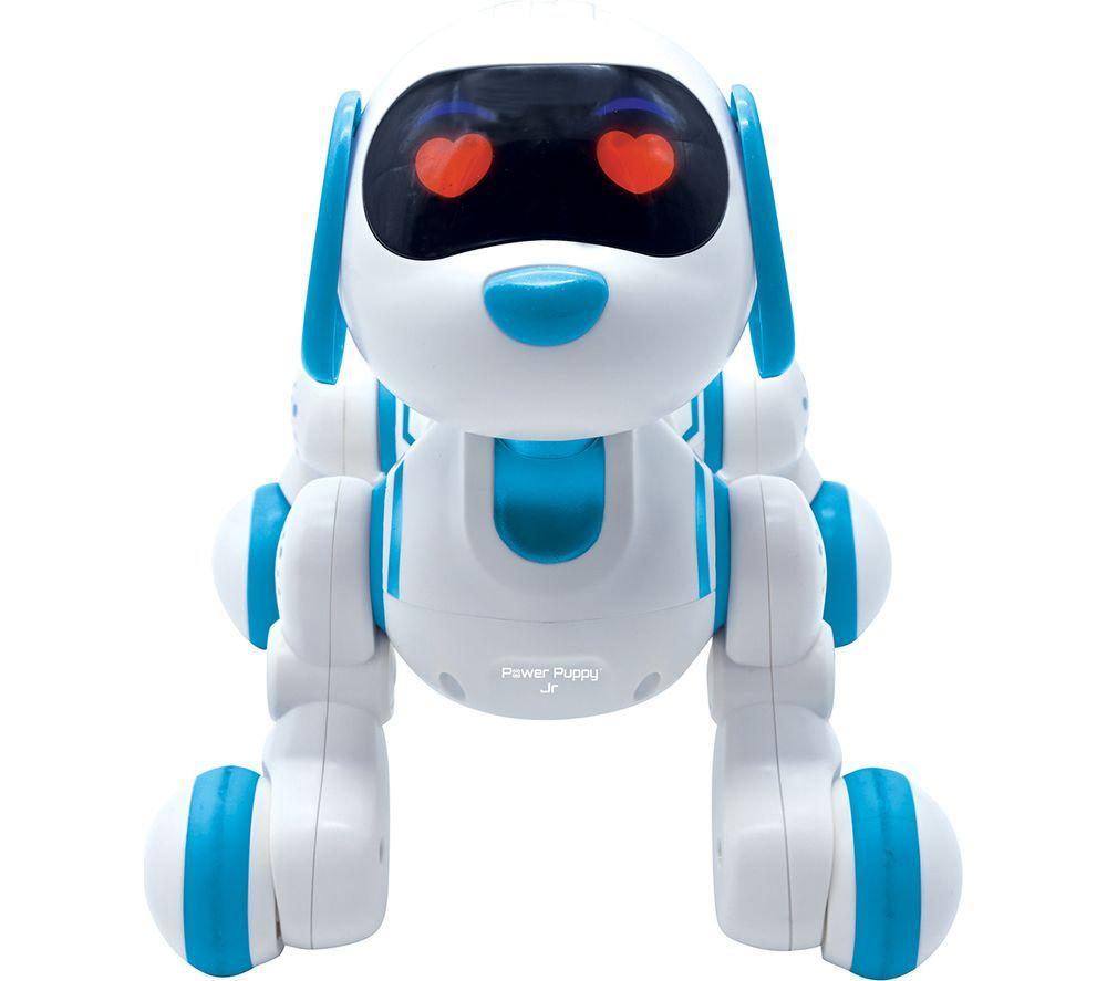 LEXIBOOK Pup01 Power Puppy Smart Robot Dog - White & Blue, White,Blue