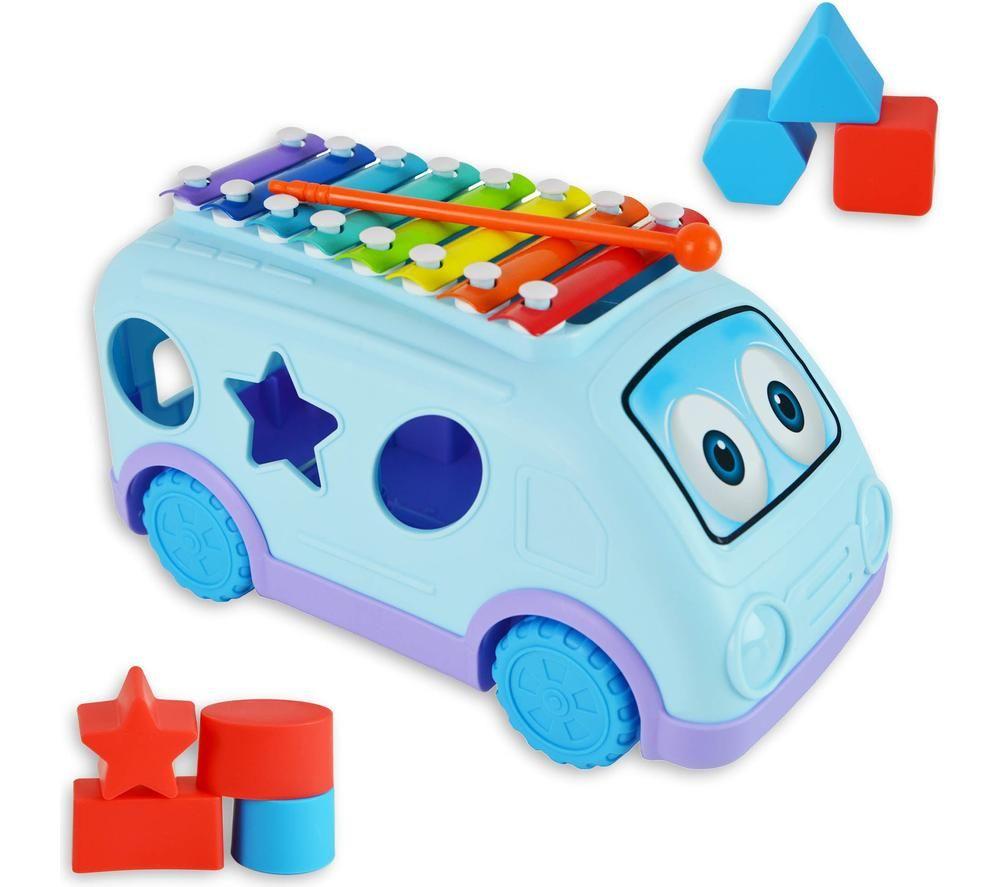 LITTLE STAR LS1003 School Bus Xylophone with Shapes