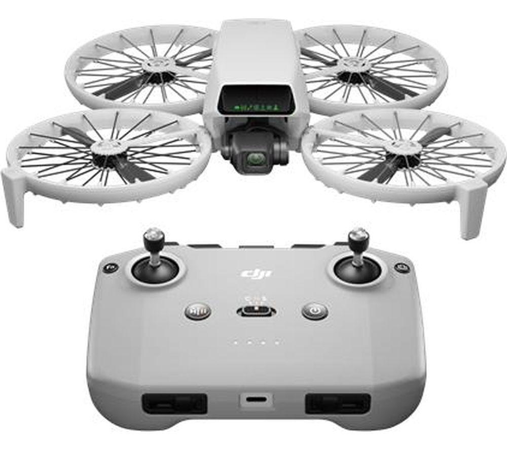 DJI Flip Drone with RC-N3 Controller - Grey, Silver/Grey