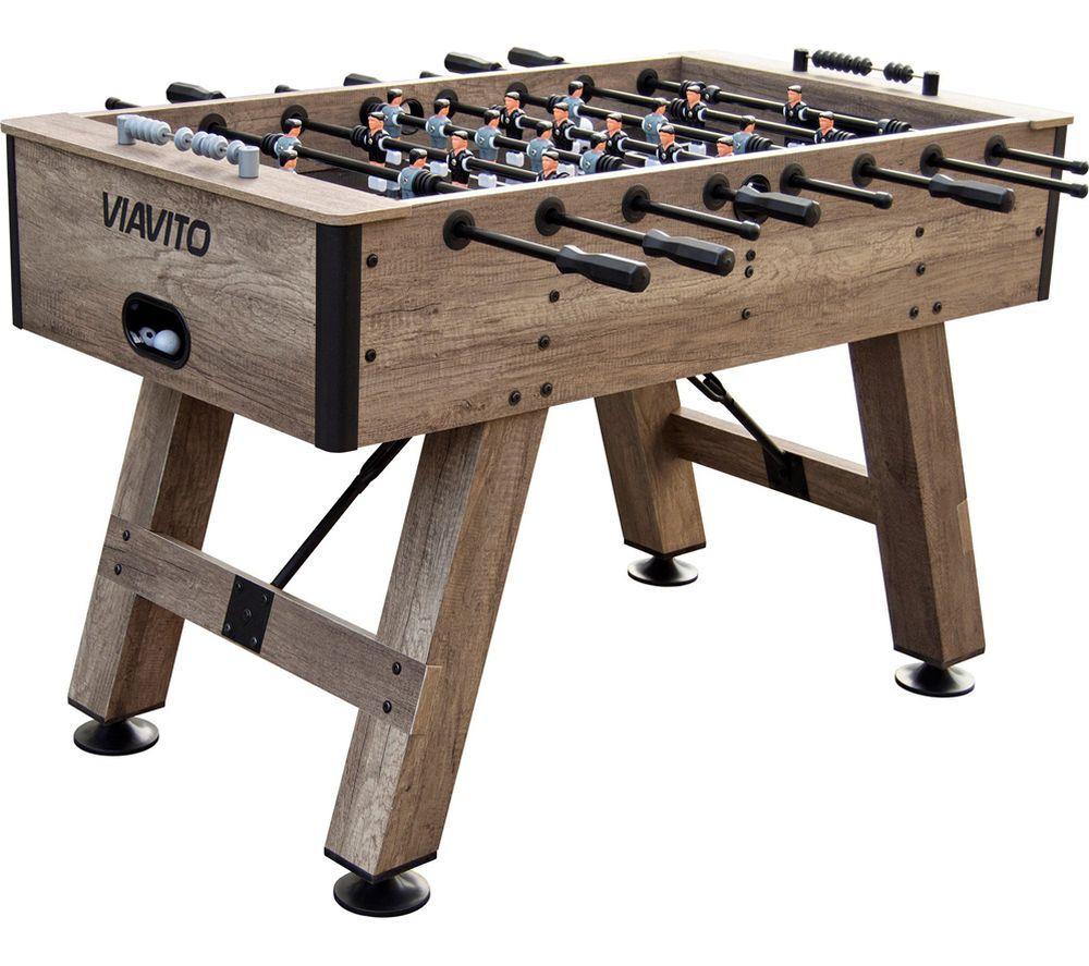 VIAVITO FT500 Football Table - Black & Brown, Brown,Black
