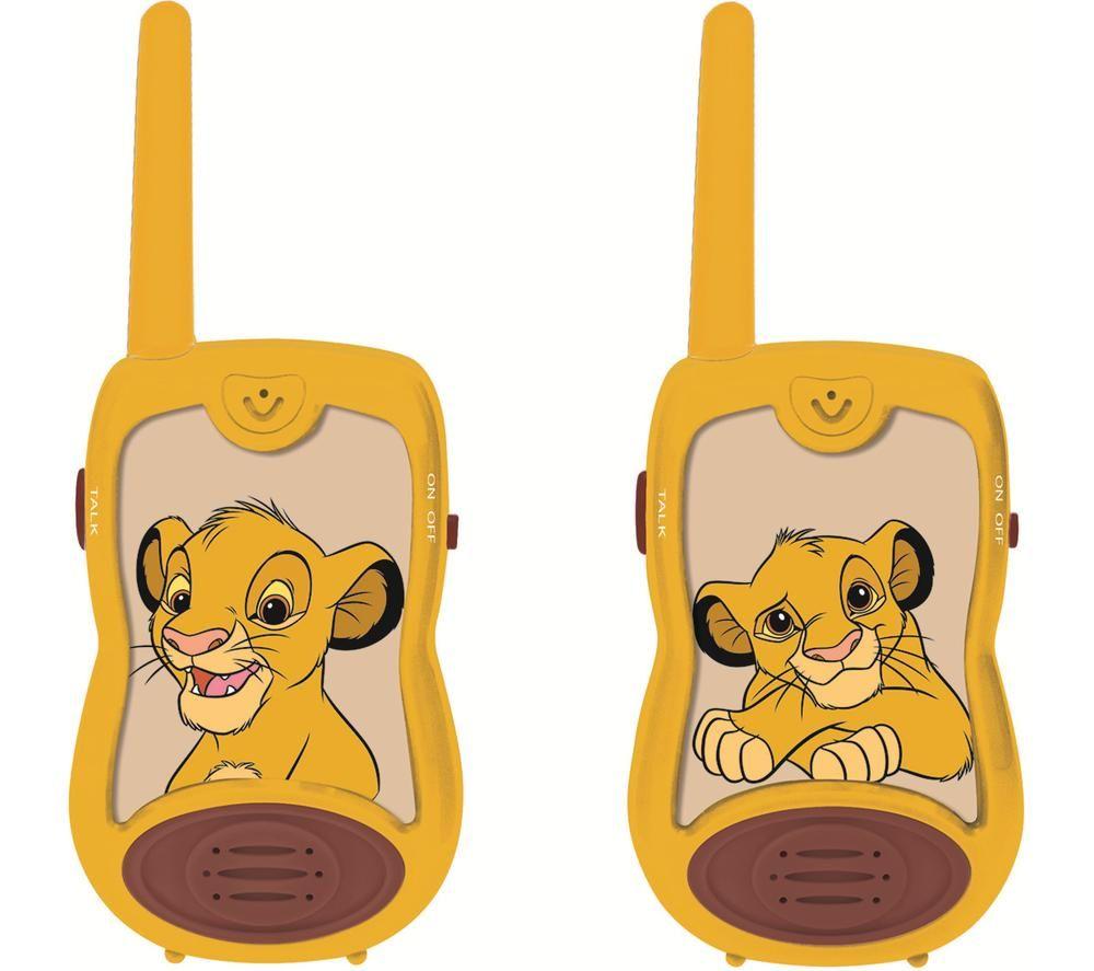 LEXIBOOK Disney Classics Lion King Walkie Talkies Set - Simba, Brown,Orange