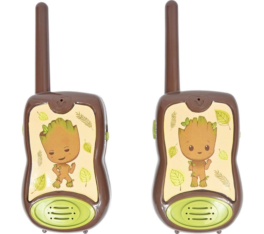 LEXIBOOK Walkie Talkies Set - Guardians of the Galaxy, Green,Brown