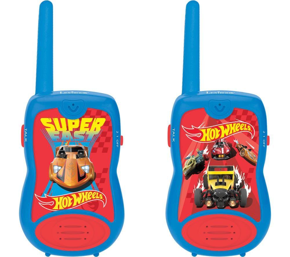 LEXIBOOK Walkie Talkies Set - Hot Wheels, Blue,Yellow,Red