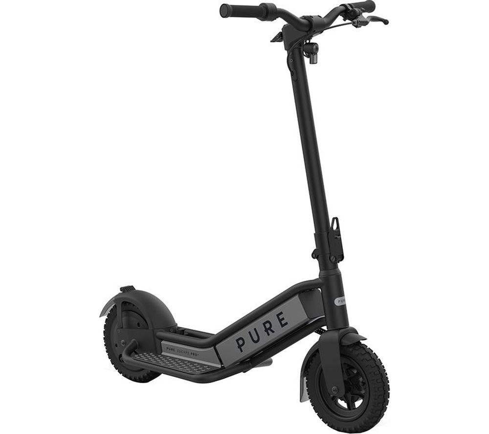 PURE ELECTRIC Pure Escape Pro Folding Electric Scooter Ð Black, Black