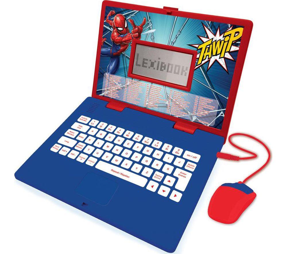 LEXIBOOK Bilingual Spanish & English Educational Laptop - Spider-Man