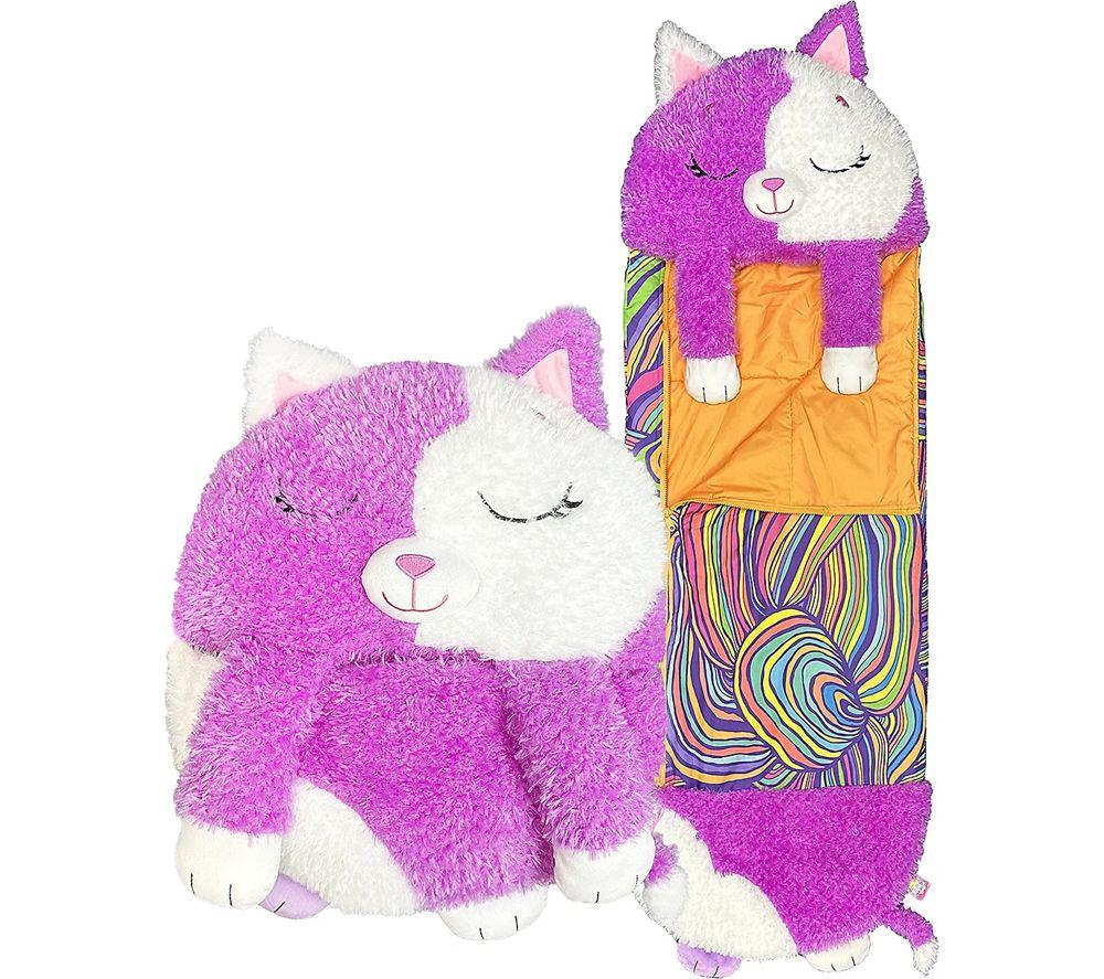 HAPPY NAPPERS Cat 2-in-1 Plush Toy & Sleeping Bag Ð Medium