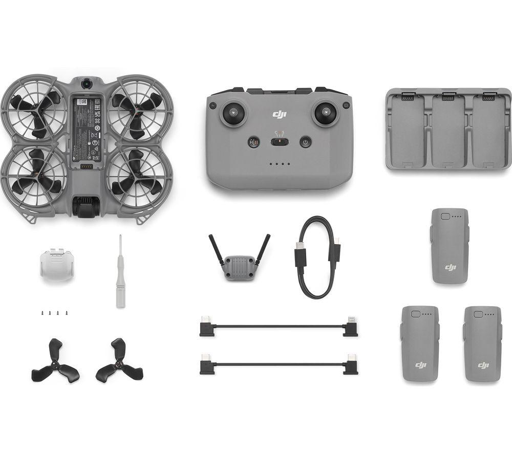 DJI Neo 2 Fly More Combo with RC-N3 Remote Controller - Grey, Silver/Grey