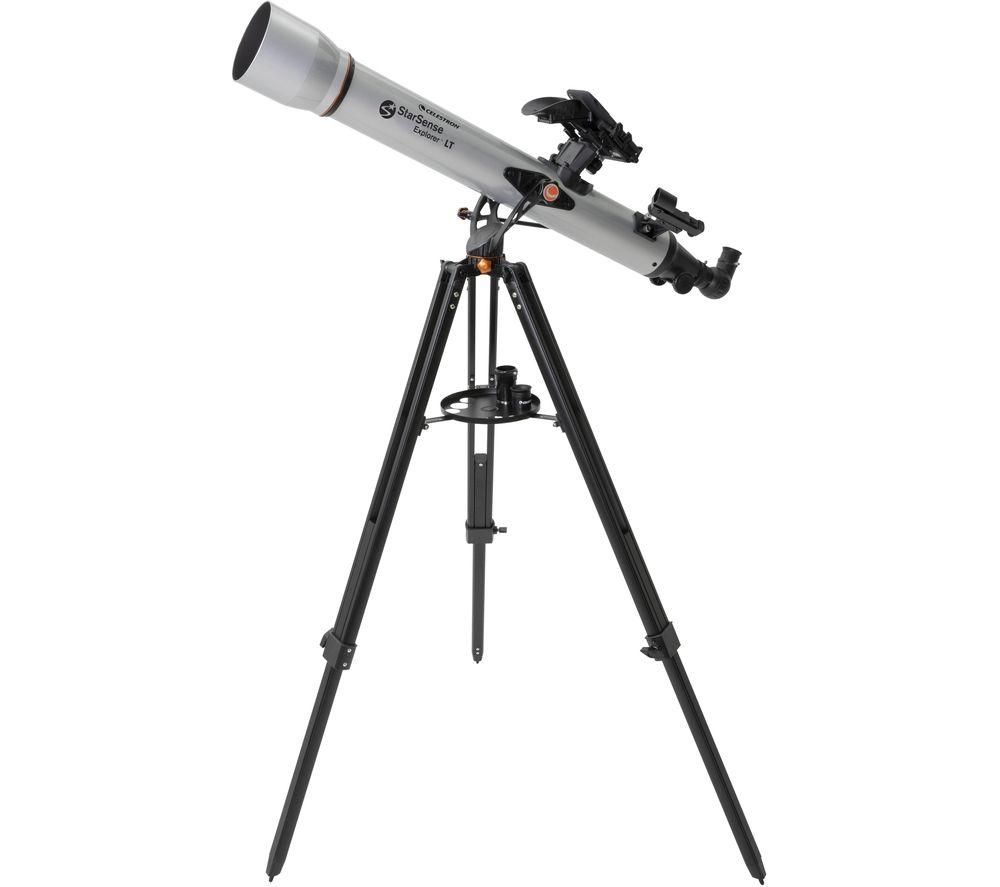 CELESTRON Starsense Explorer LT 80AZ Refractor Telescope - Silver, Silver/Grey