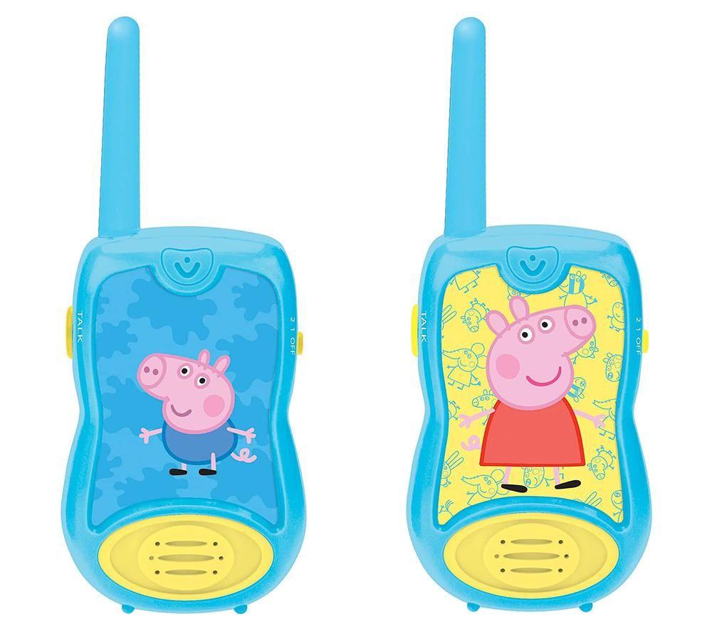 LEXIBOOK Peppa Pig Walkie Talkies Set - Blue & Yellow, Blue,Yellow