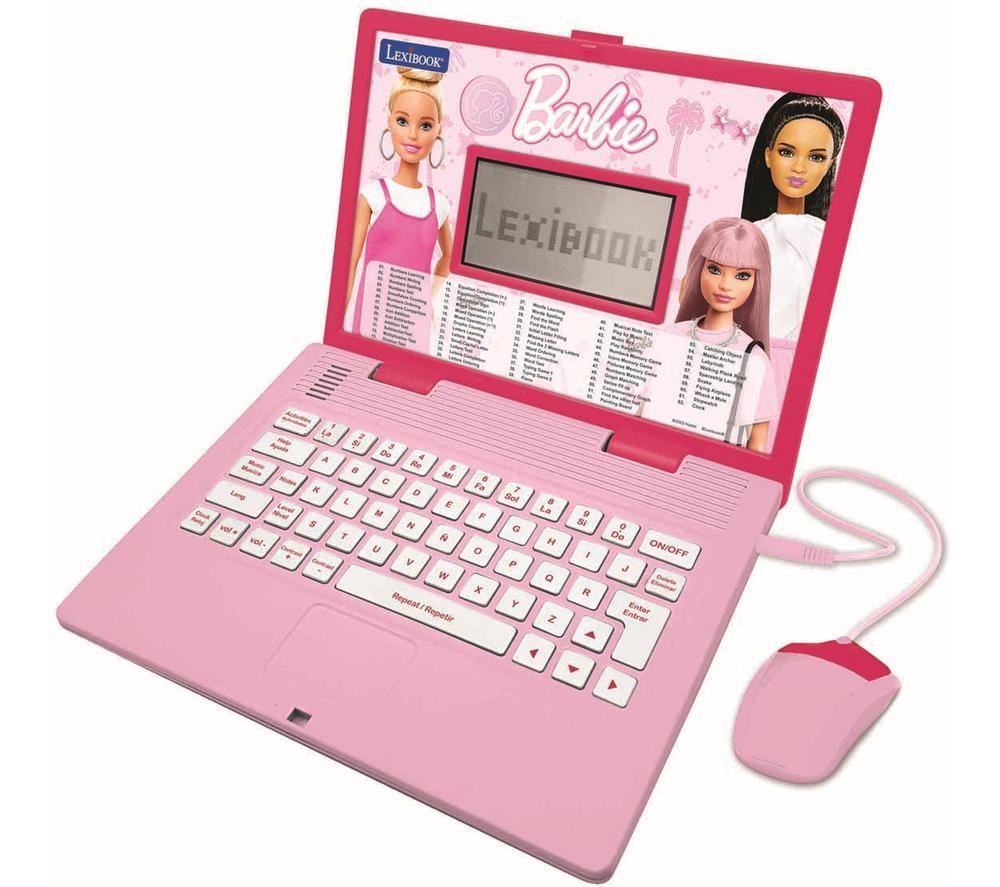 LEXIBOOK Bilingual Spanish & English Educational Laptop - Barbie