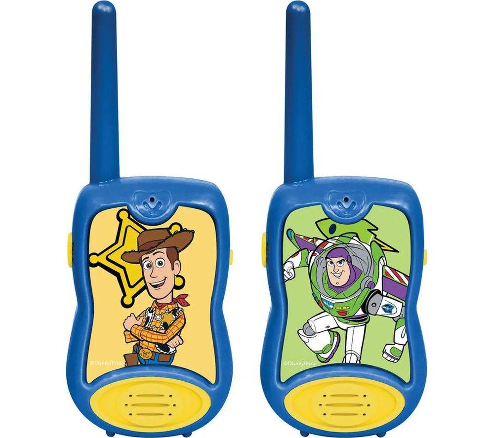 LEXIBOOK Disney Toy Story Walkie Talkies Set, Green,Blue,Yellow