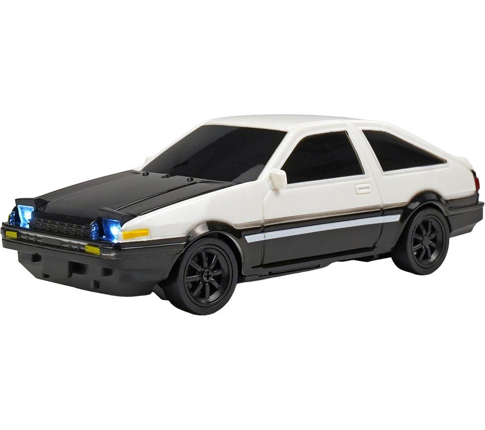 RCG Racing Micro DC Retro Drift Car - White & Black, Black,White