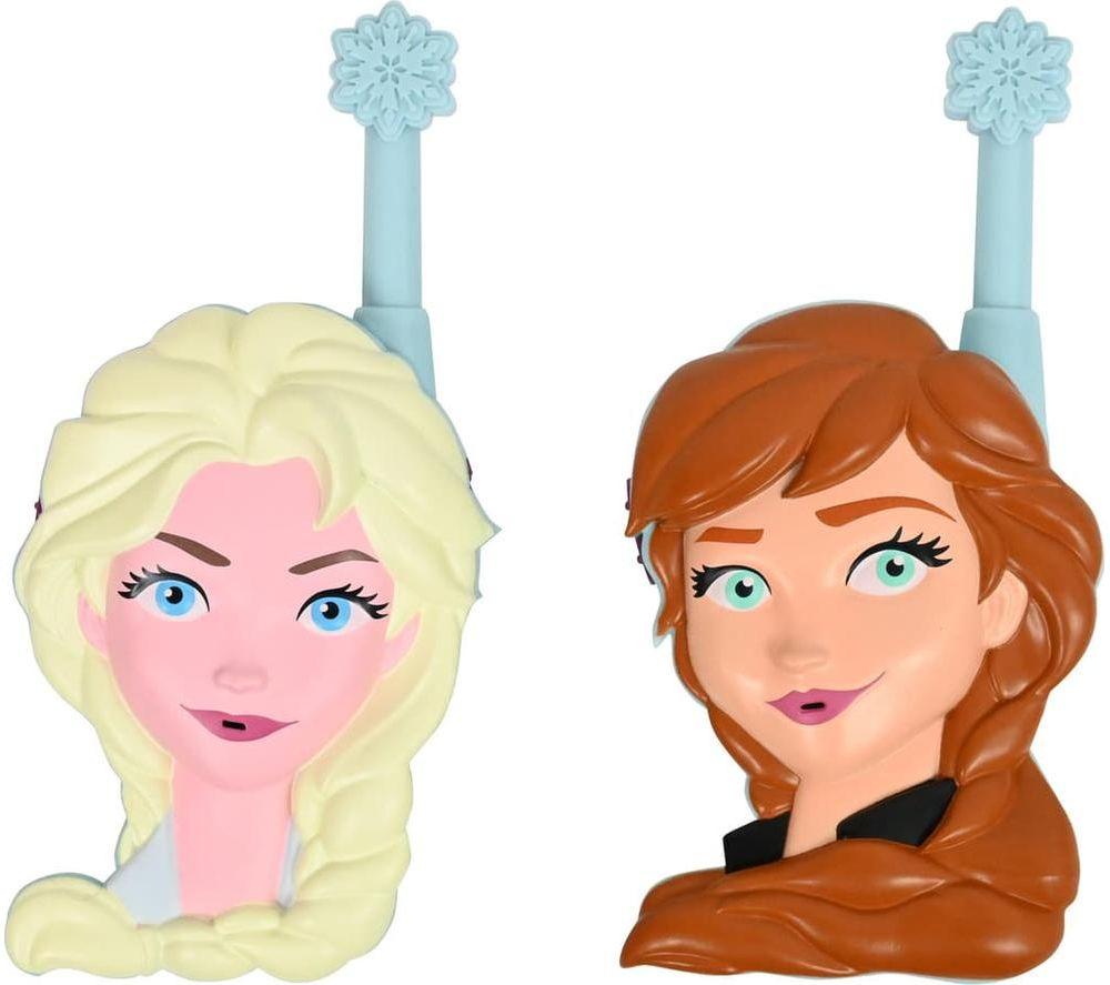 LEXIBOOK Disney Frozen 3D Walkie Talkies Set, Blue,Brown,Cream