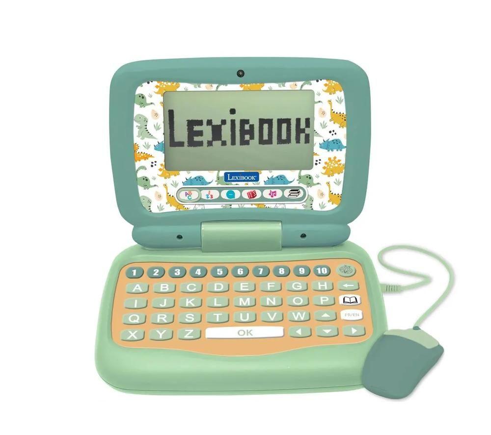 LEXIBOOK Bilingual French & English Educational Laptop - My First Dinosaur
