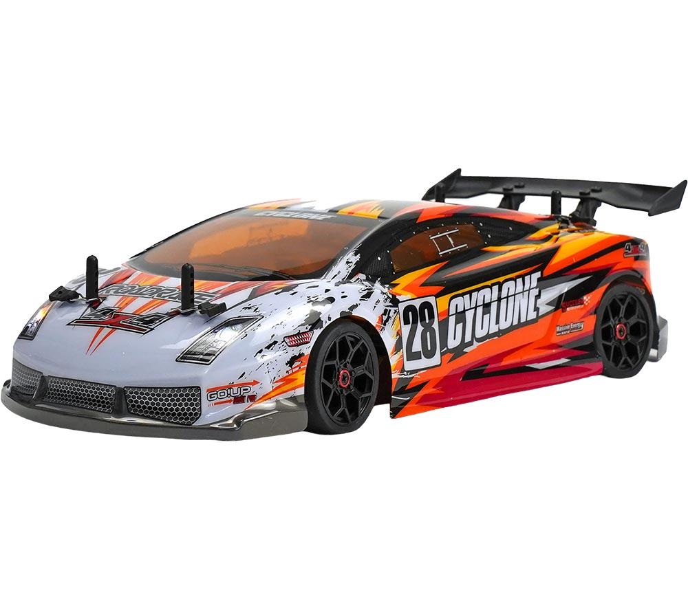 RCG Racing Cyclone Lambo Drift Remote Control Car - Orange & White, White,Orange