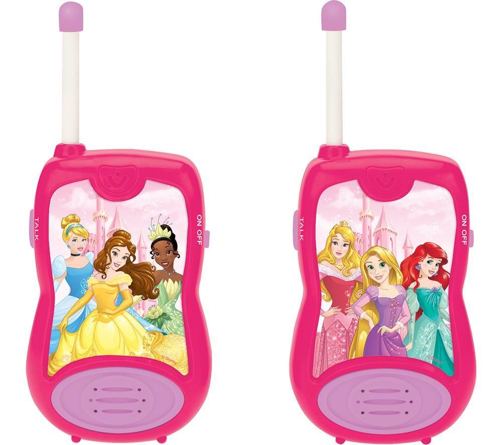 LEXIBOOK Disney Walkie Talkies Set - Disney Princess, Pink,Purple