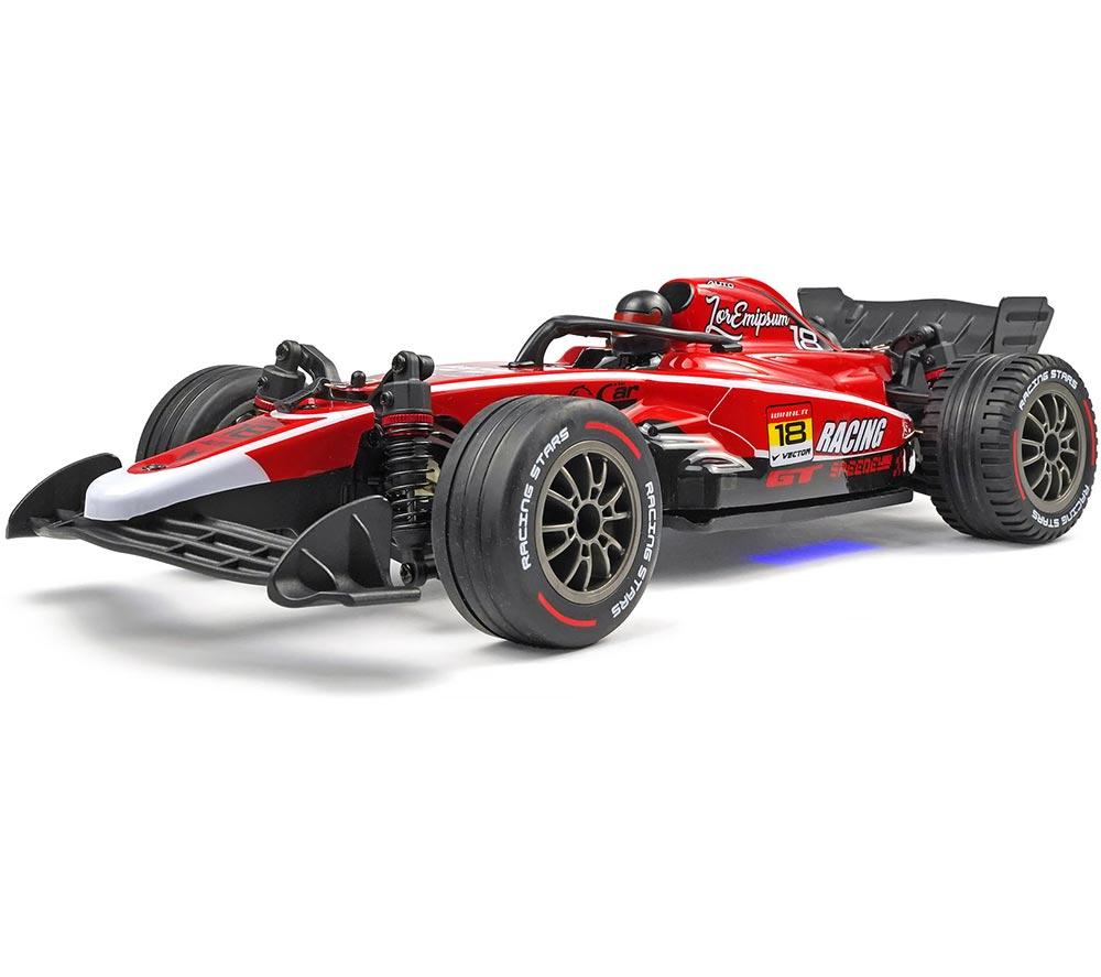 RCG 9009E Remote Control Brushed F1 Race Car - Red, Red