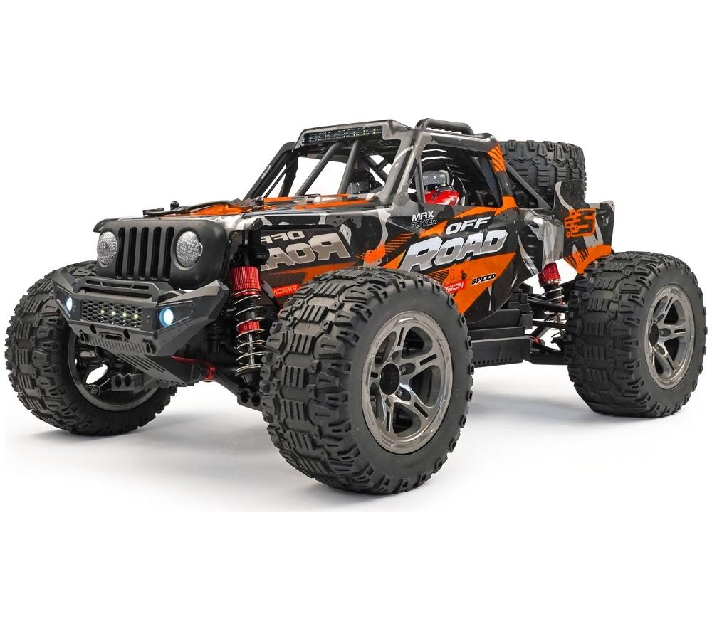 RCG 10-Series Remote Control Brushed Desert Truck - Orange, Orange