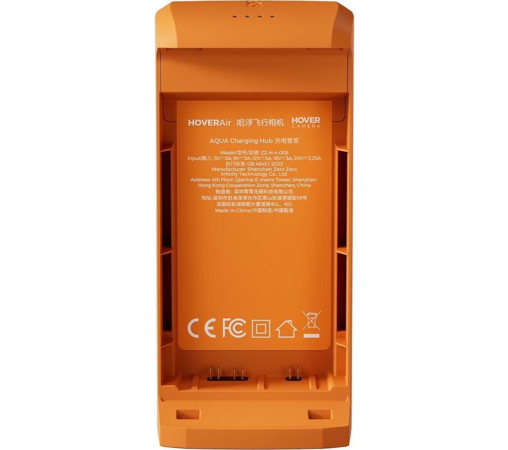 HOVERAIR ZZ-H-4-005 Charging Hub for Aqua Drone Batteries - Orange, Orange