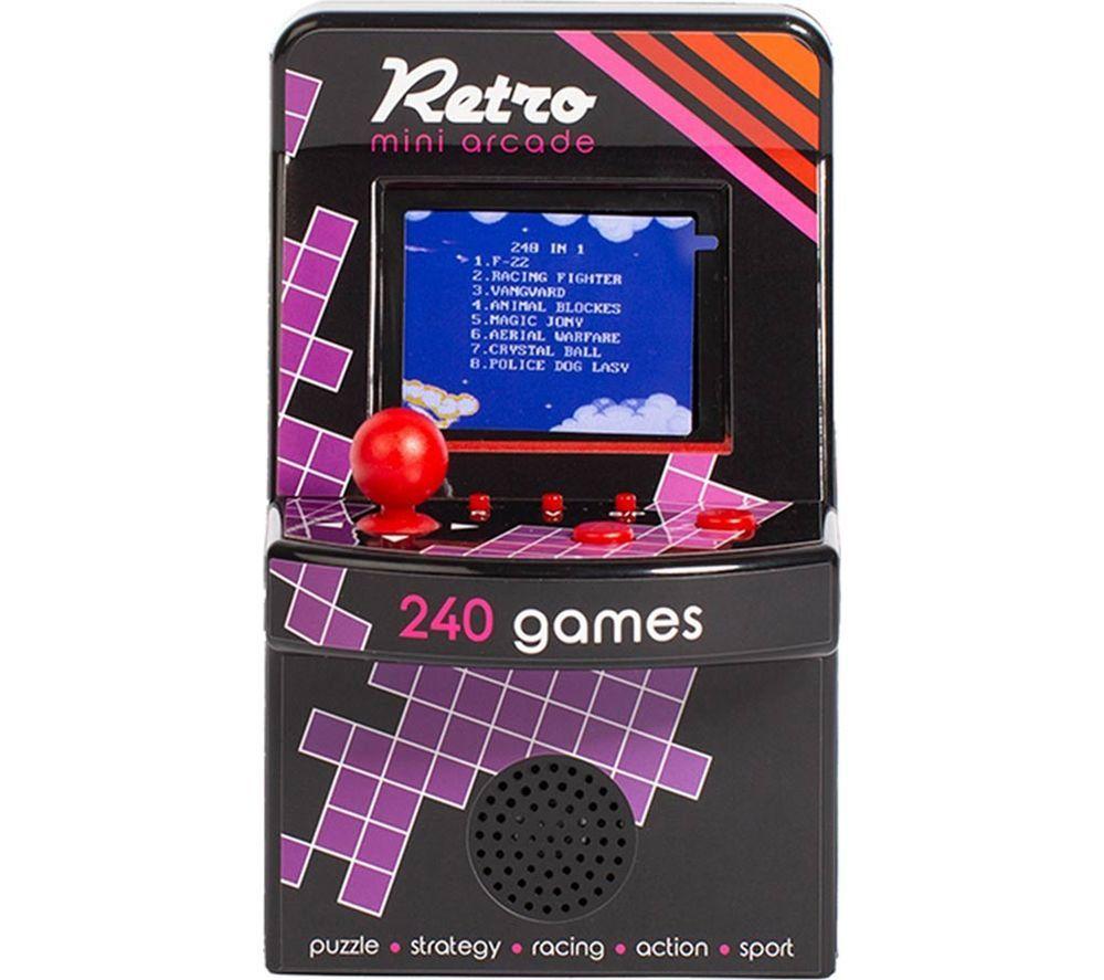 MENKIND Retro Mini Arcade Portable Video Game System, Black