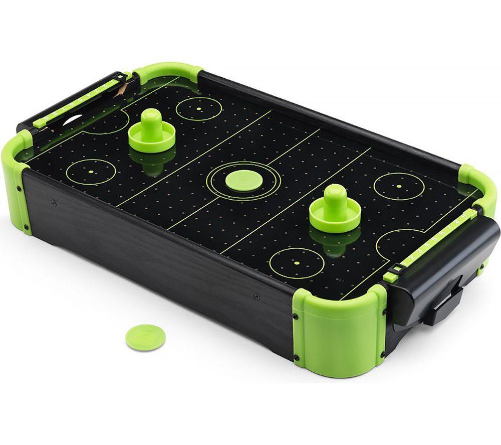 MENKIND Neon Air Hockey Table, Black,Green