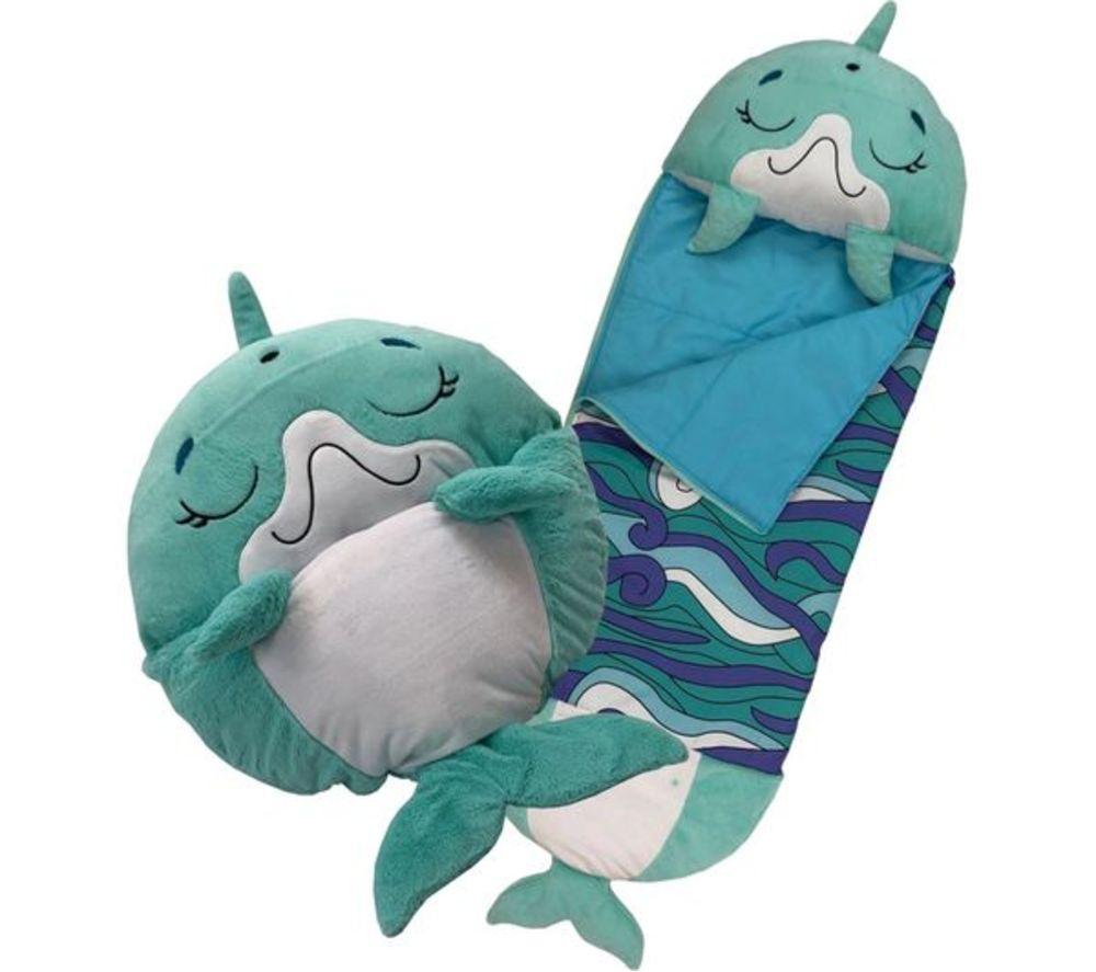 HAPPY NAPPERS Disco Dolphin 2-in-1 Plush Toy & Sleeping Bag Ð Large