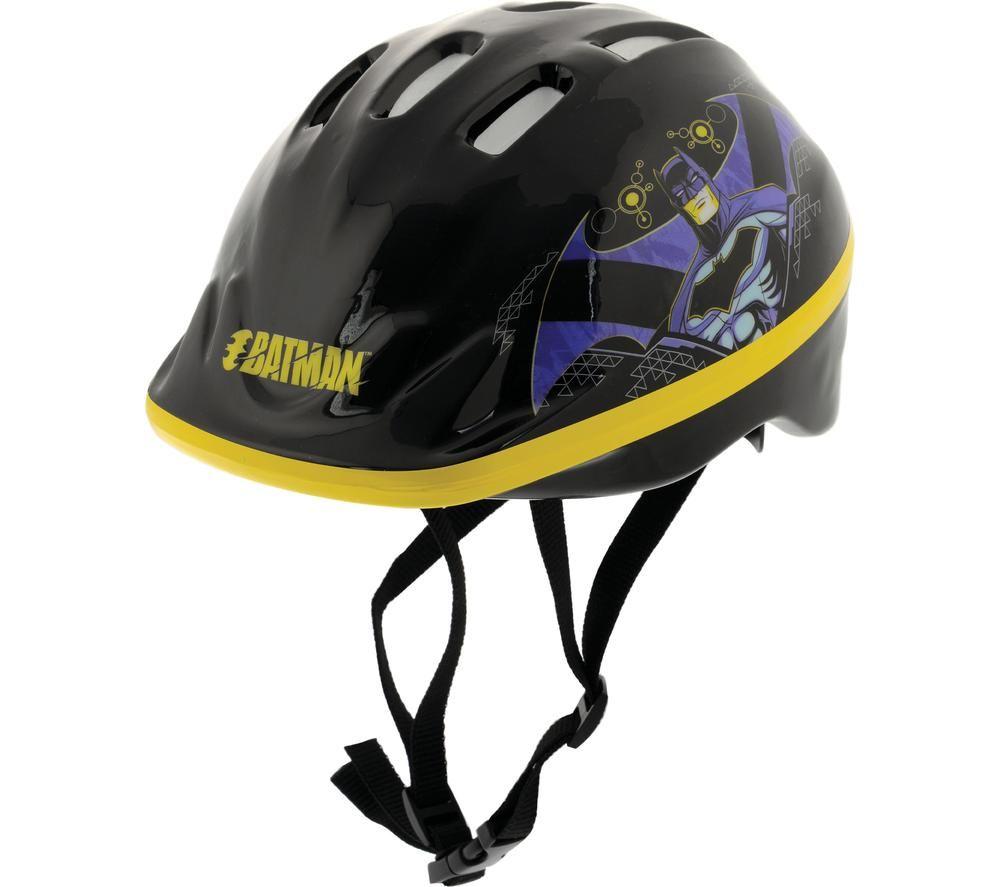 BATMAN Kids Bike Safety Helmet - Black & Yellow, Yellow,Black