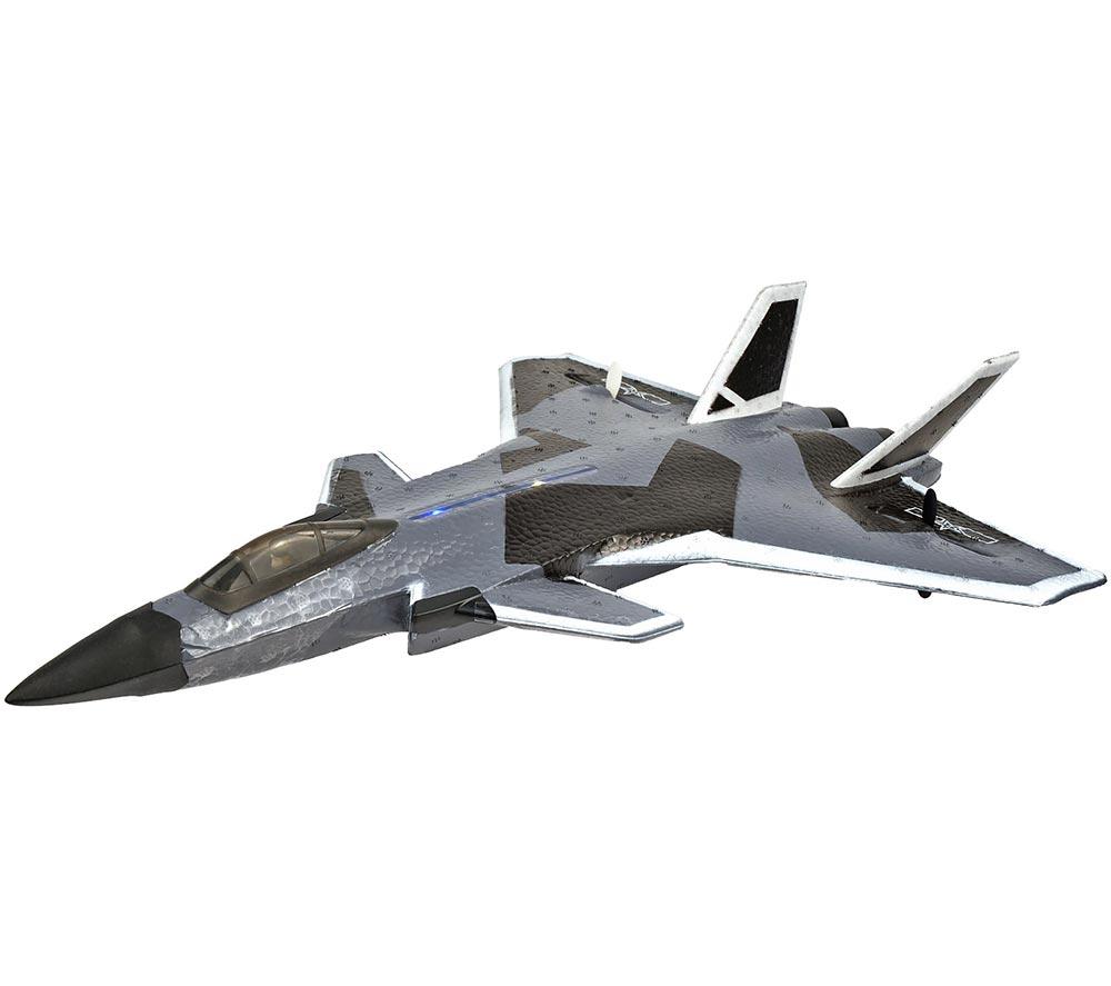 RCG Racing ZY-J20 Speed Remote Control Fighter Jet - Camo Grey, Silver/Grey