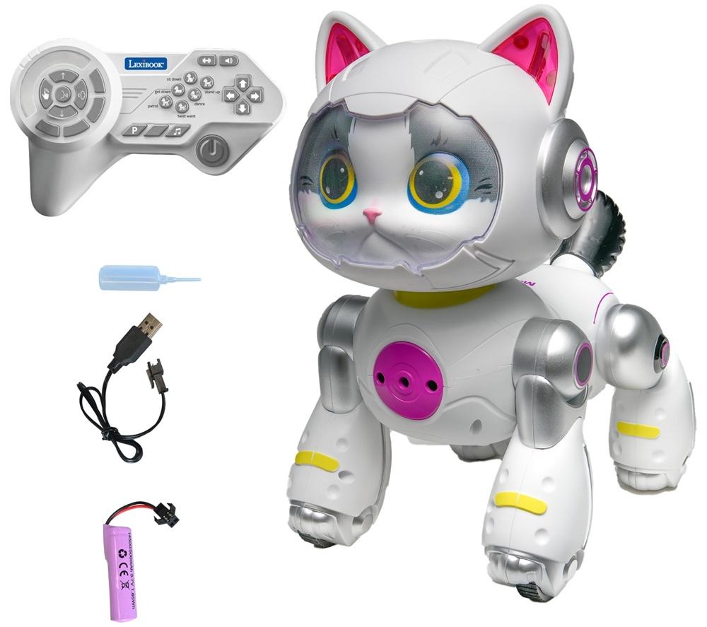 LEXIBOOK KITTY05EN Cyber Power Kitty Robot - White