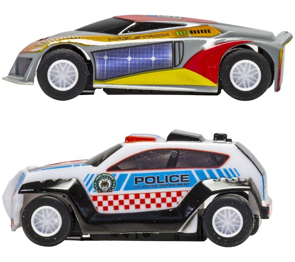 SCALEXTRIC G1149M Law Enforcer Race Car Set, Patterned,Blue,Yellow,Red